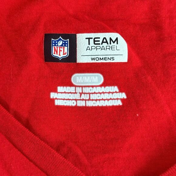 KANSAS CITY CHIEFS Fanatics Women’s Super Bowl LVII Champions Top M Red EUC  A4 - Picture 4 of 6